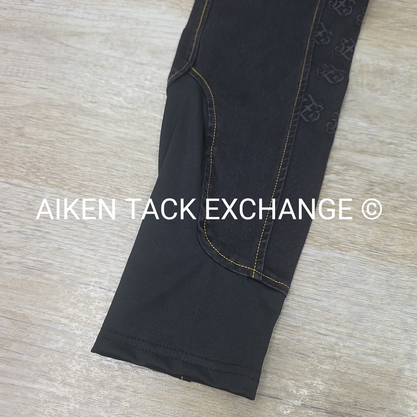 Horze Jessie Denim Silicone Grip Full Seat Breeches, Women's 30