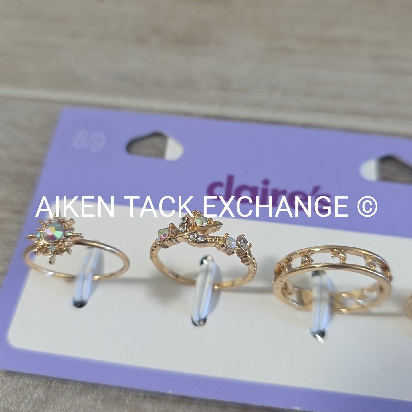 Claire's Ring Set (4) - Size 8/9