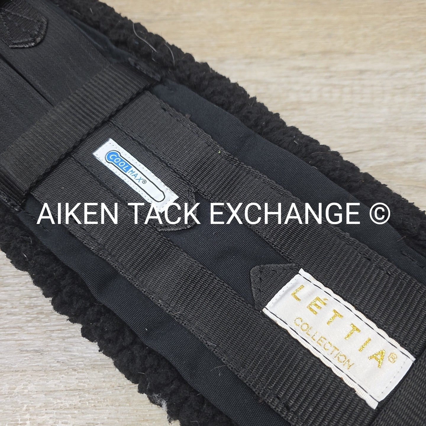 Lettia CoolMax Fleece Girth, Black, 22"
