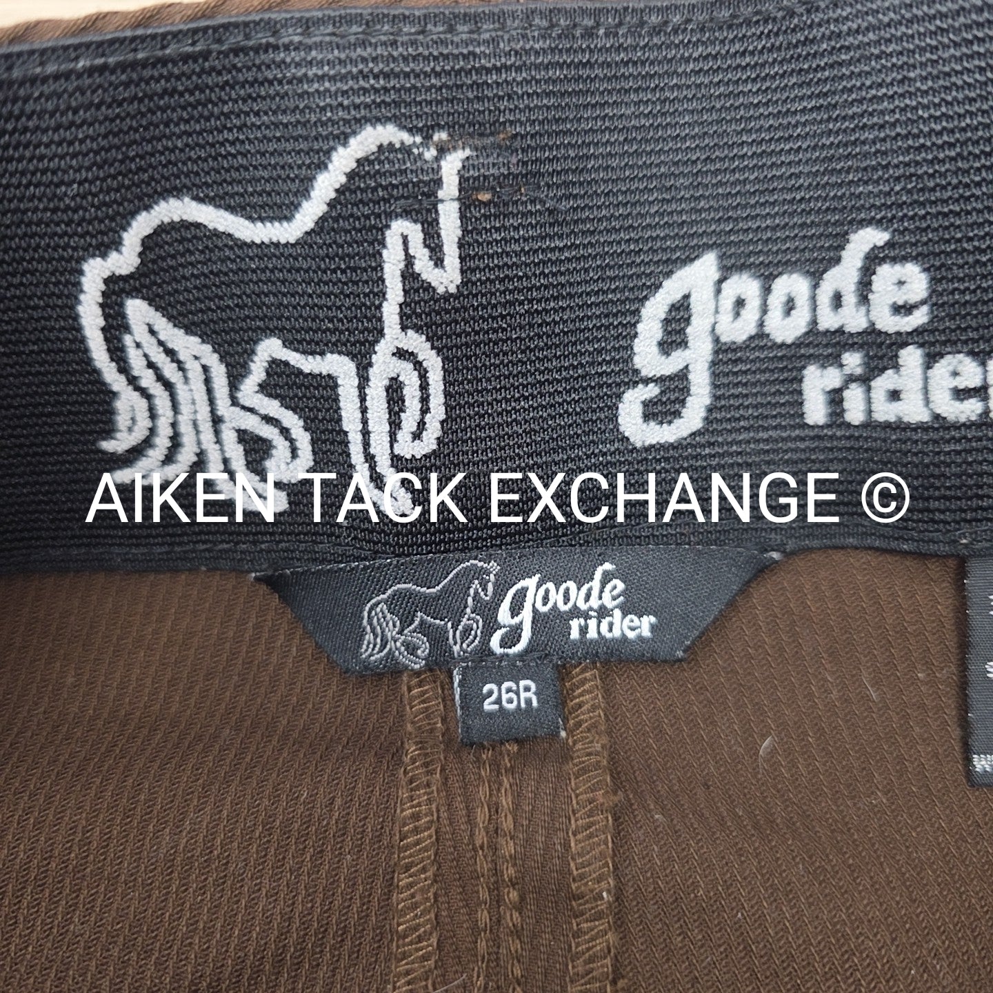 Goode Rider Ribbed Full Seat Breeches, Size 26