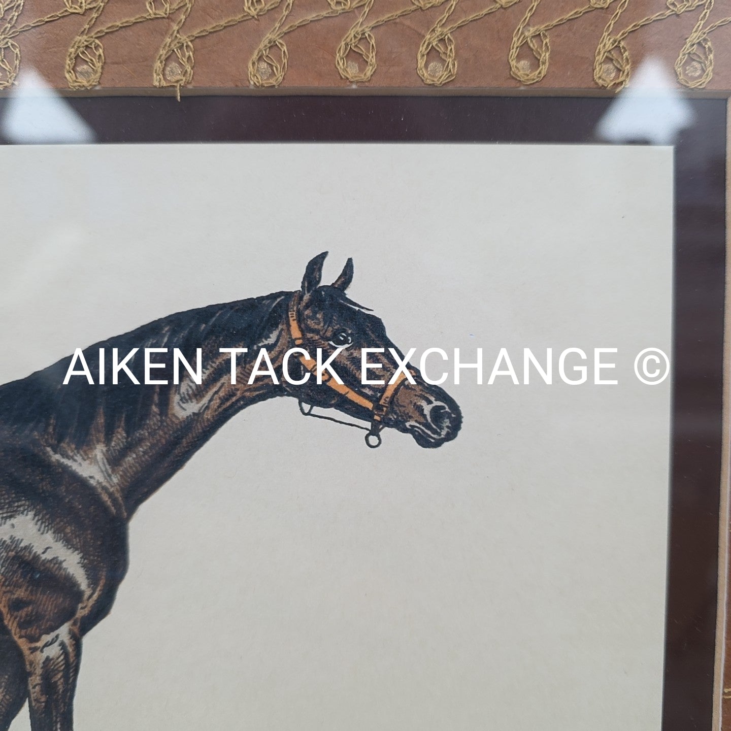 PL. 39 Le Petit Corporal, Embroidered, Matted, Framed, 31" x 27"