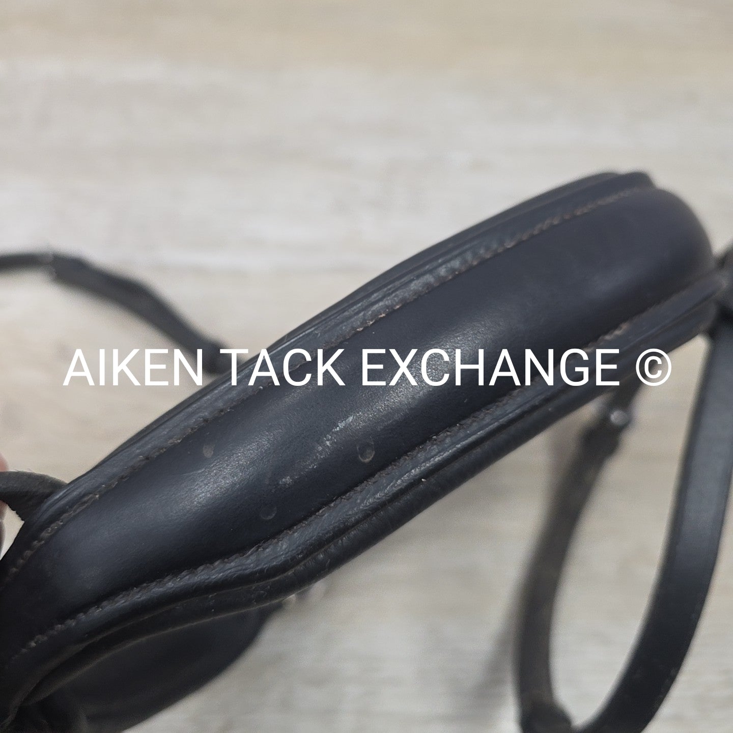 Passier Crank Noseband with Flash, Black, Size Full