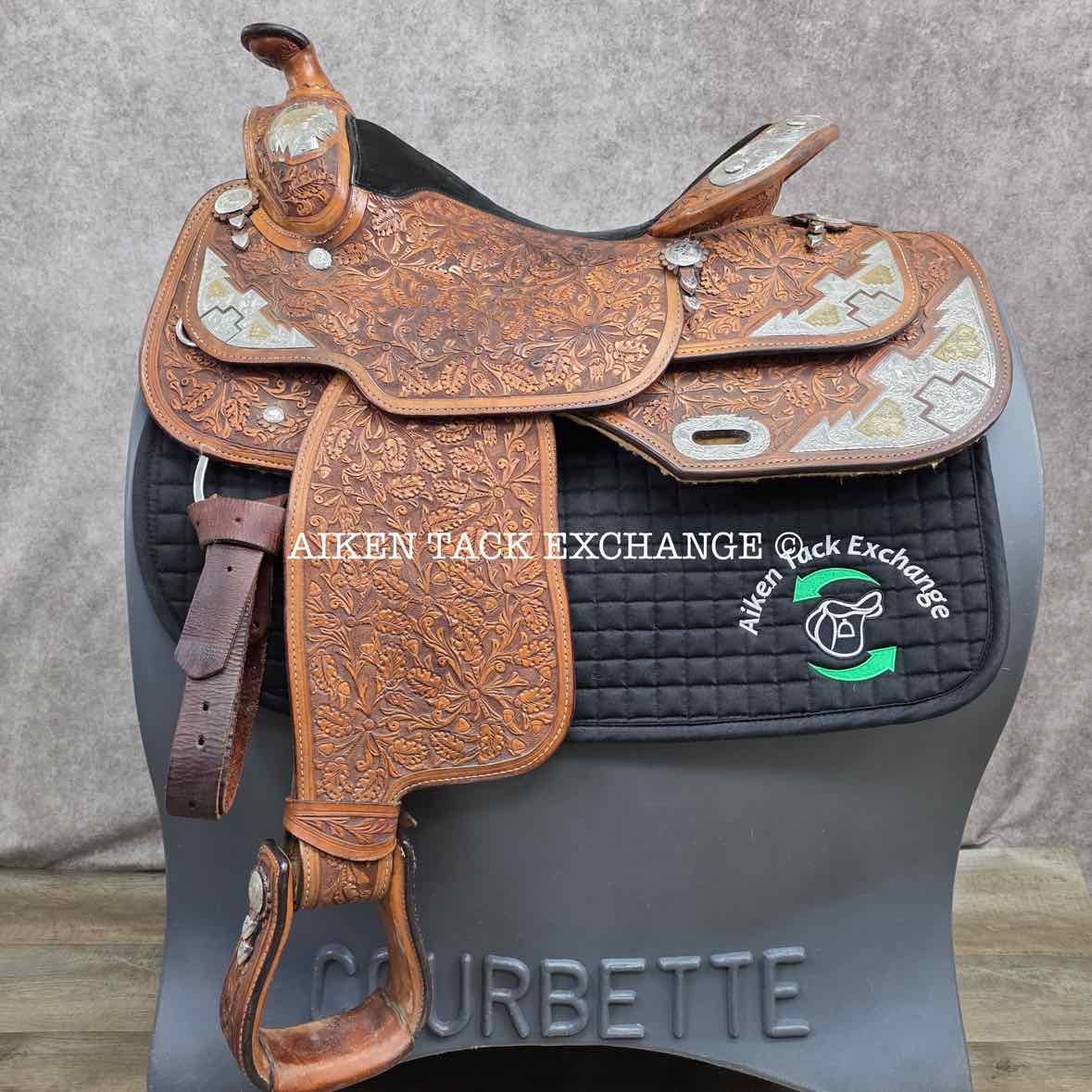 Dale Chavez Western Saddle, 16" Seat, Regular Tree - Semi QH Bars, Comes with Matching Bridle