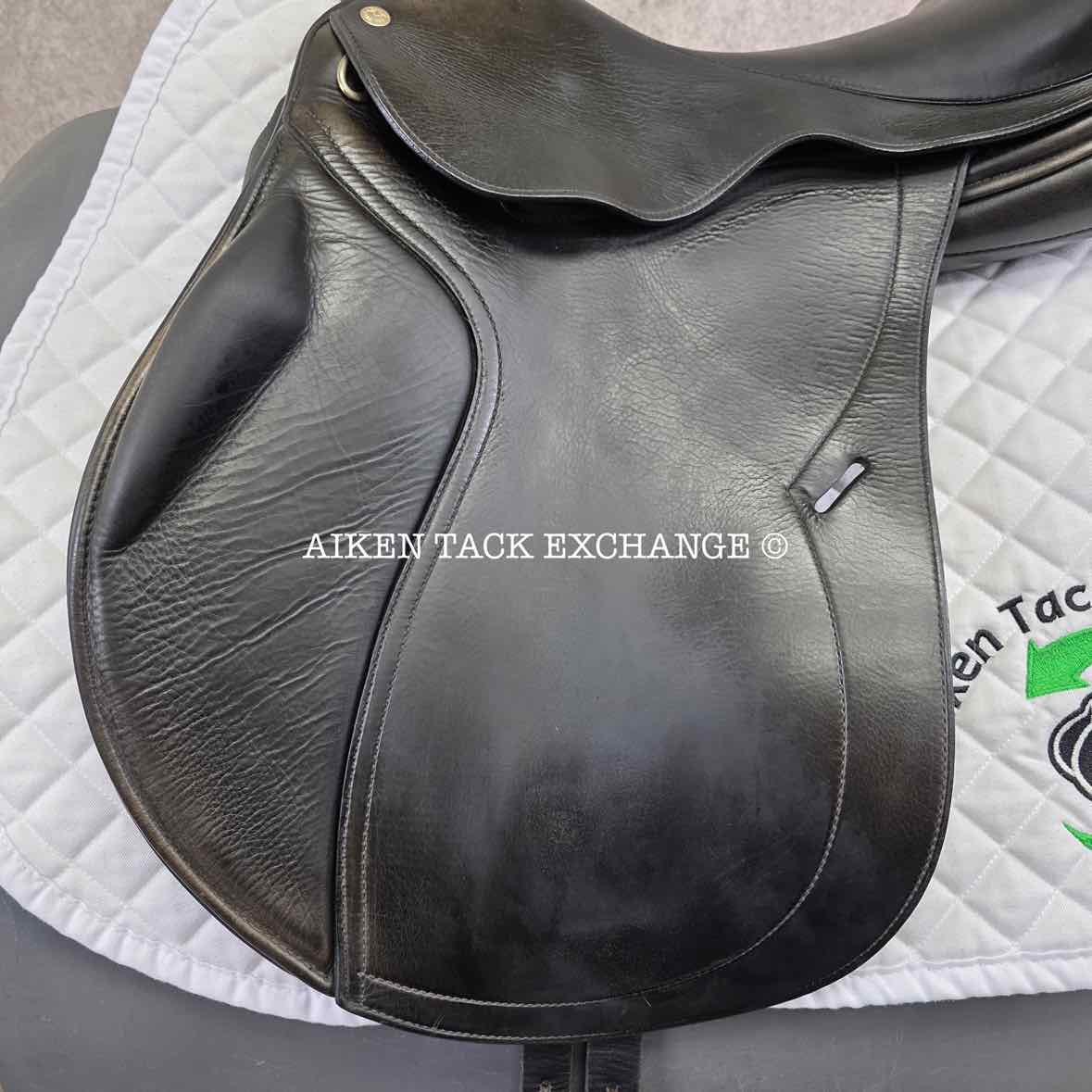 2012 DK Saddlery Liberty Monoflap All Purpose Jump Saddle, 17.5" Seat, Medium Wide Tree, Wool Flocked Panels