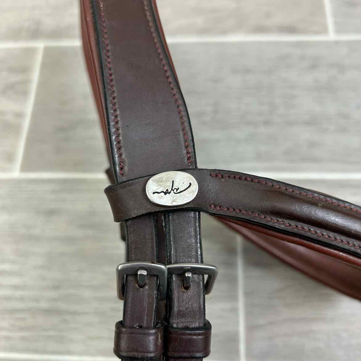 Dy'on New English Hackamore Bridle, Brown, Size Full