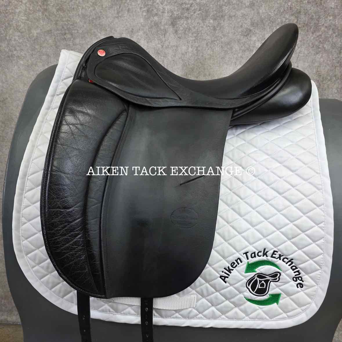 SDL Lemke Buffalo Deluxe Dressage Saddle, 17.5" Seat, MW Tree, Wool Flocked Panels