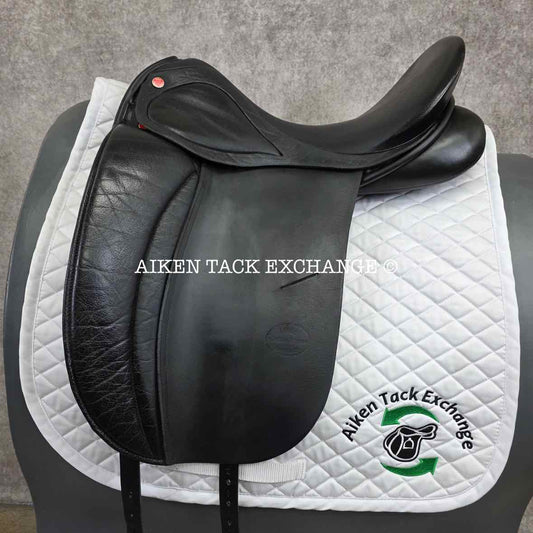 SDL Lemke Buffalo Deluxe Dressage Saddle, 17.5" Seat, MW Tree, Wool Flocked Panels