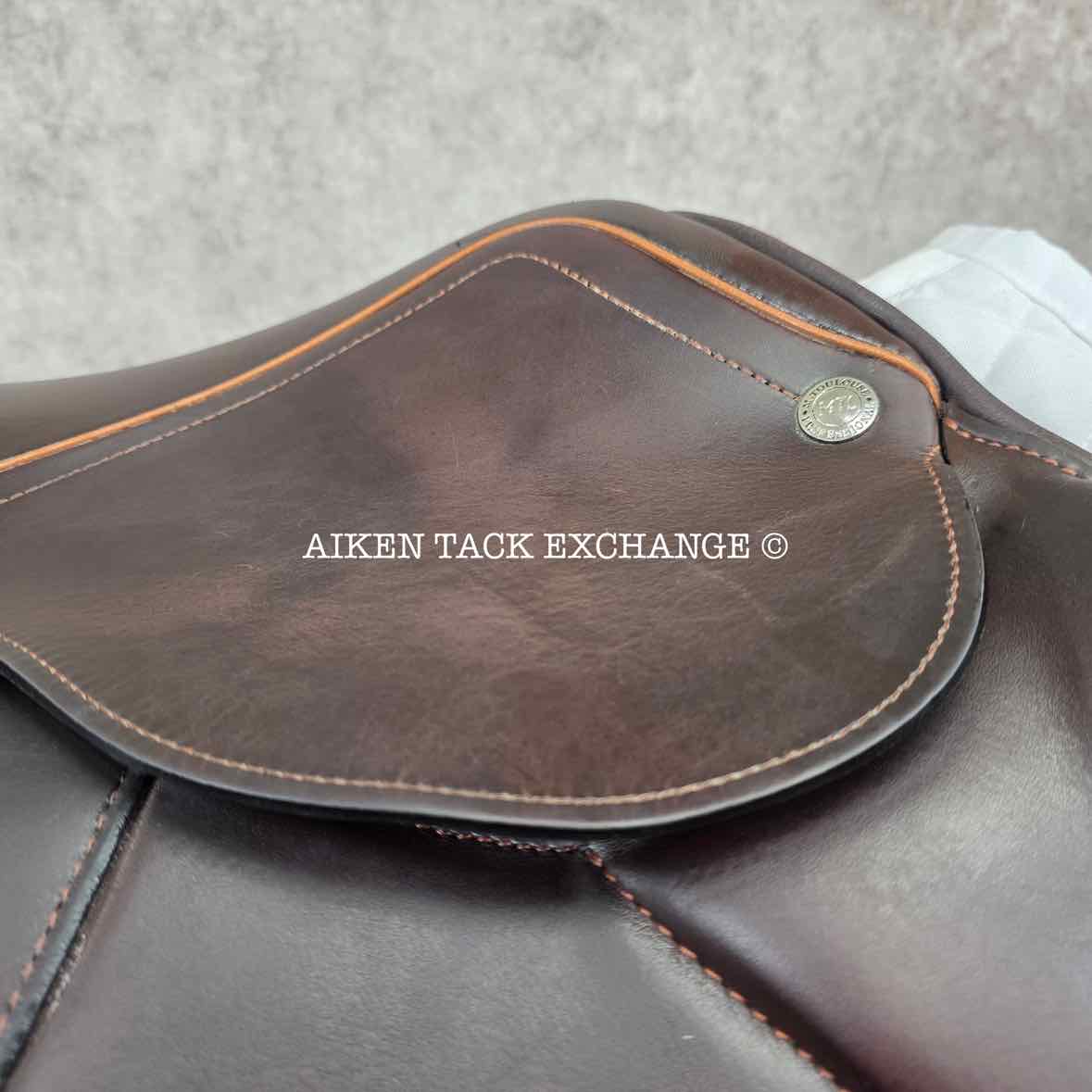 Marcel Toulouse Marielle Genesis Professional Monoflap Eventing Jump Saddle, 18" Seat, Adjustable Tree, Wool Flocked Panels