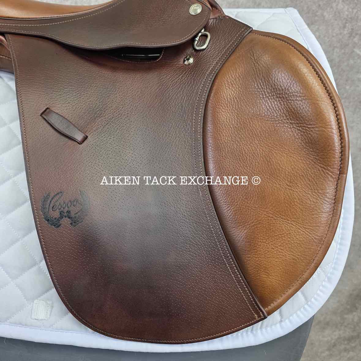 2013 Pessoa A/O AMS Close Contact Jump Saddle, 16" Seat, Adjustable Tree - XCH Changeable Gullet, Wool Flocked Panels