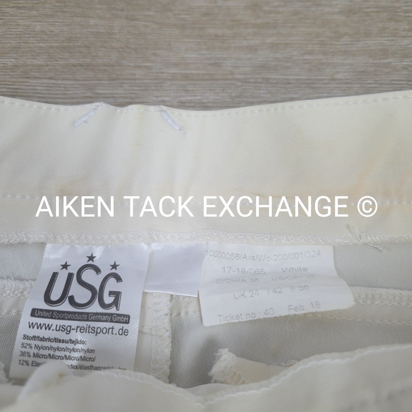 KL Select USG Silicone Grip Full Seat Breeches, Size 26