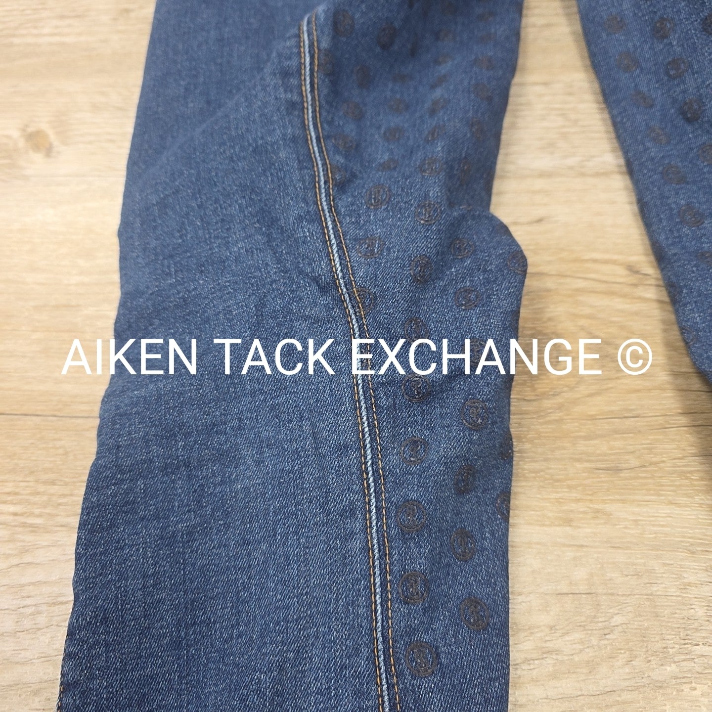 PS of Sweden Maggie Silicone Grip Full Seat Denim Breeches, Size 42 US 30