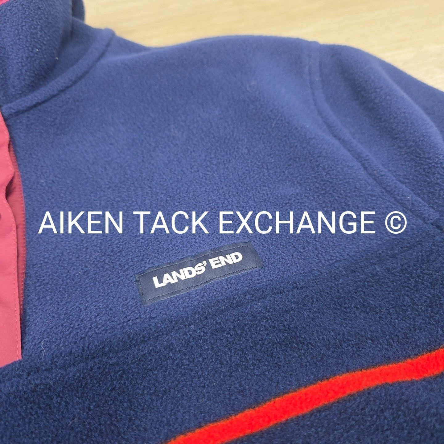 Land's End Long Sleeve Fleece Pull Over, Size Medium