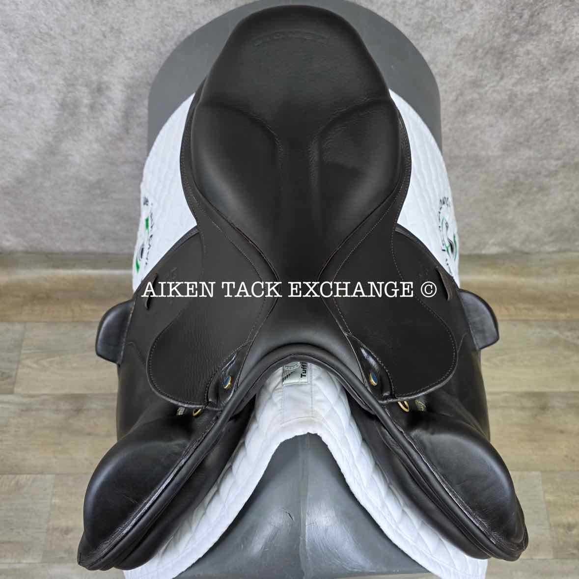Stubben Zaria Optimum Monoflap Jump Saddle, 17.5" Seat with Biomex, 30cm Tree - MW, Wool Flocked Panels
