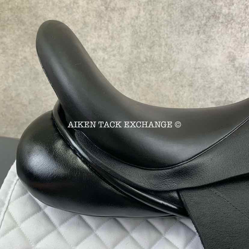 2016 Custom Saddlery Wolfgang Solo Dressage Saddle, 18.5” Seat, Adjustable Tree, Wool Flocked Panels, Buffalo Leather