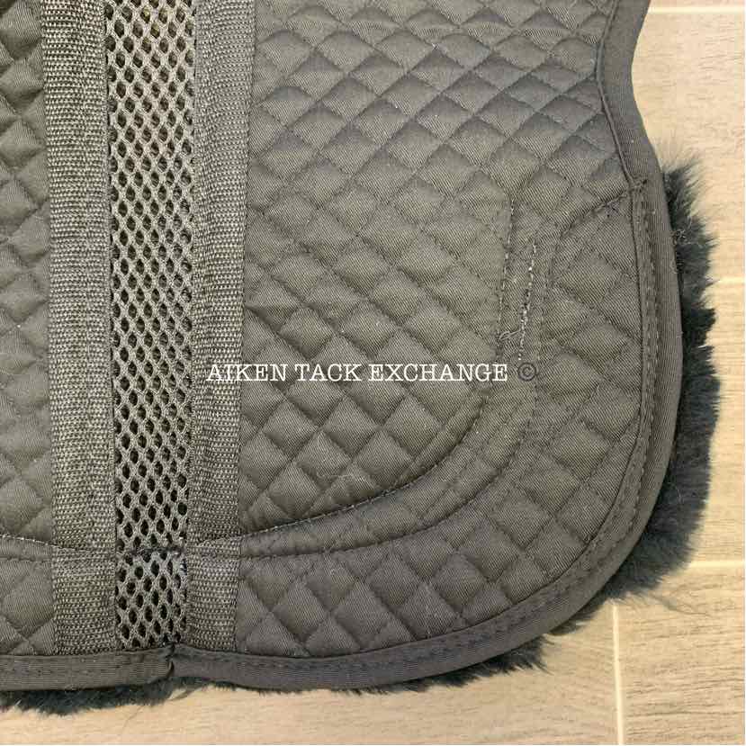 ThinLine Trifecta Half Pad with Sheepskin Rolls, Brand New, Black, Size Small