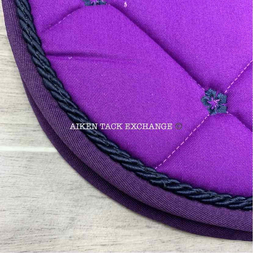 Centaur Hibiscus All Purpose Saddle Pad, Purple, Brand New