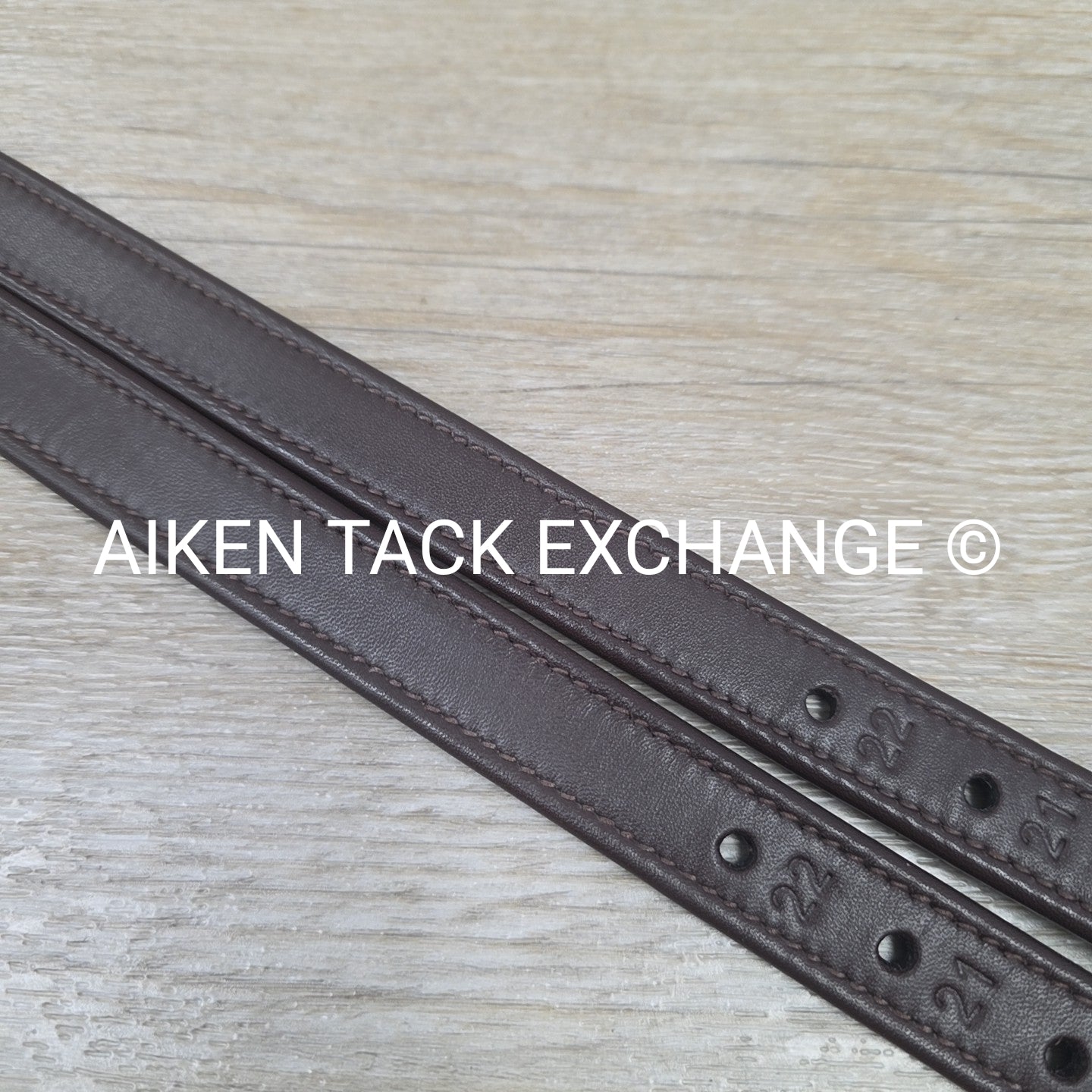 Ovation Covered Stirrup Leathers with Clasp End, Dark Brown, 54"