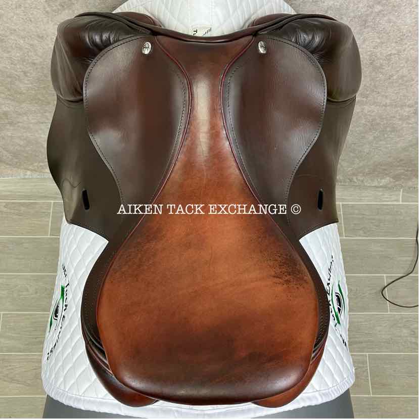 2014 Equine Inspired Aires De Haute by Frank Baines Cheval et Cavalier Jump Saddle, 17.5" Seat, Medium Tree, Wool Flocked Panels