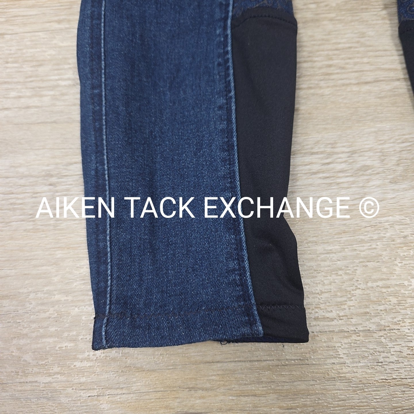 Horze Silicone Grip Full Seat Denim Breeches, Size 28