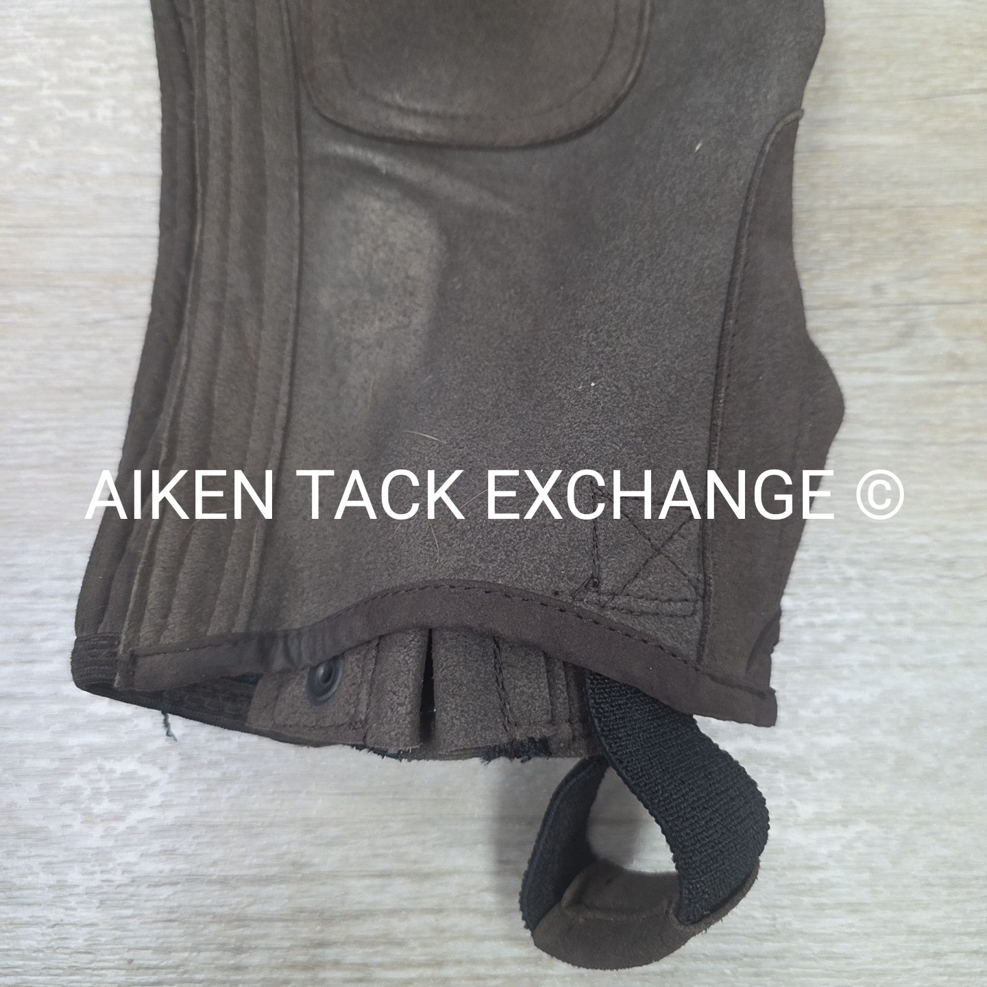 Shires Suede Half Chaps, Brown, Size X-Large