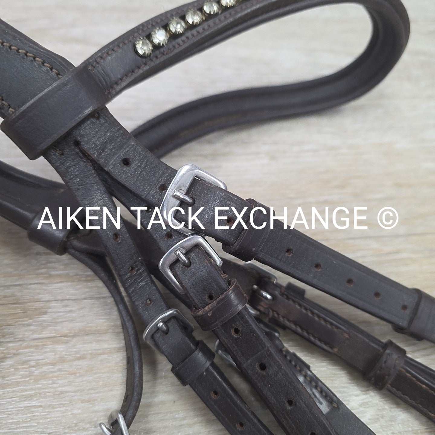 Monocrown Figure 8 Bridle, No Reins, Brown, Size Full