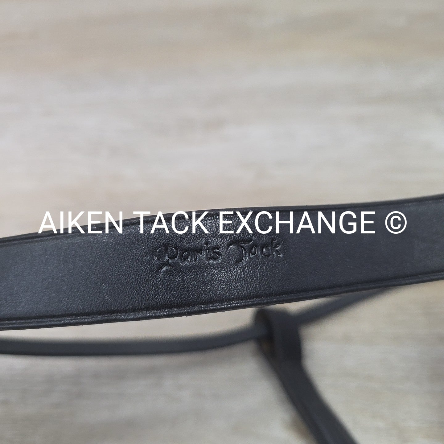 Paris Tack Crown Piece with Curved Beaded Browband, Black, Size Full