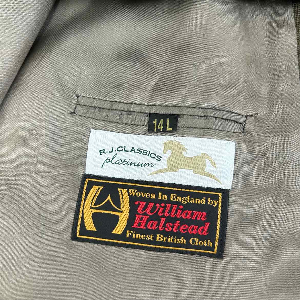 RJ Classics Foxy Tweed Hunt Coat, Size 14 L