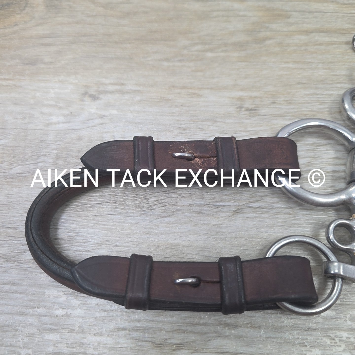 Single Joint Short Shank Pelham Bit with Leather Bit Converters 5"