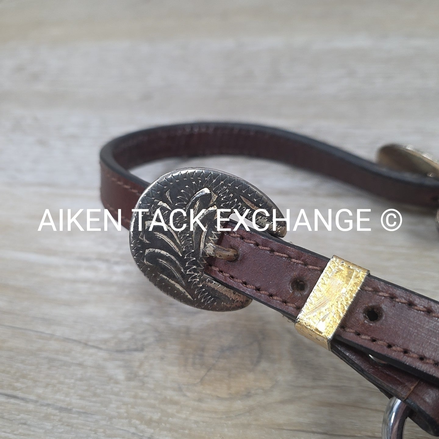 Western Show Halter, Brown, Size Pony