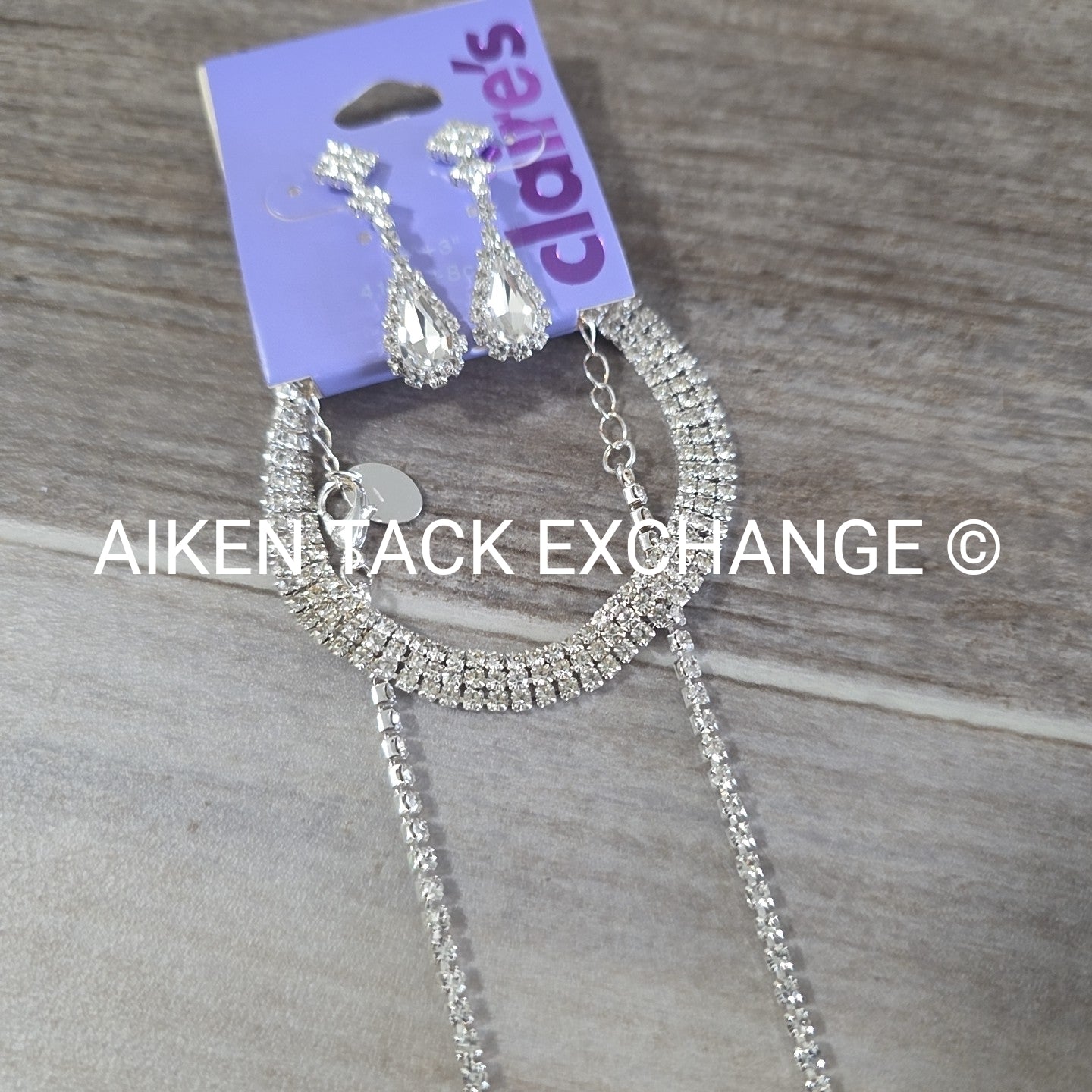 Claire's Bundle - 1 Tiara, 1 Set of Earrings, 1 Necklace, 1 Bracelet