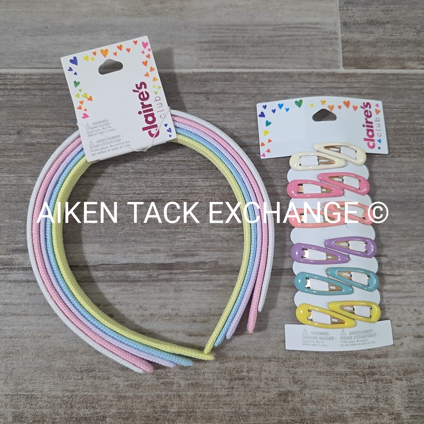 Claire's Hair Bundle - 5 Headbands, 12 Hair Clips