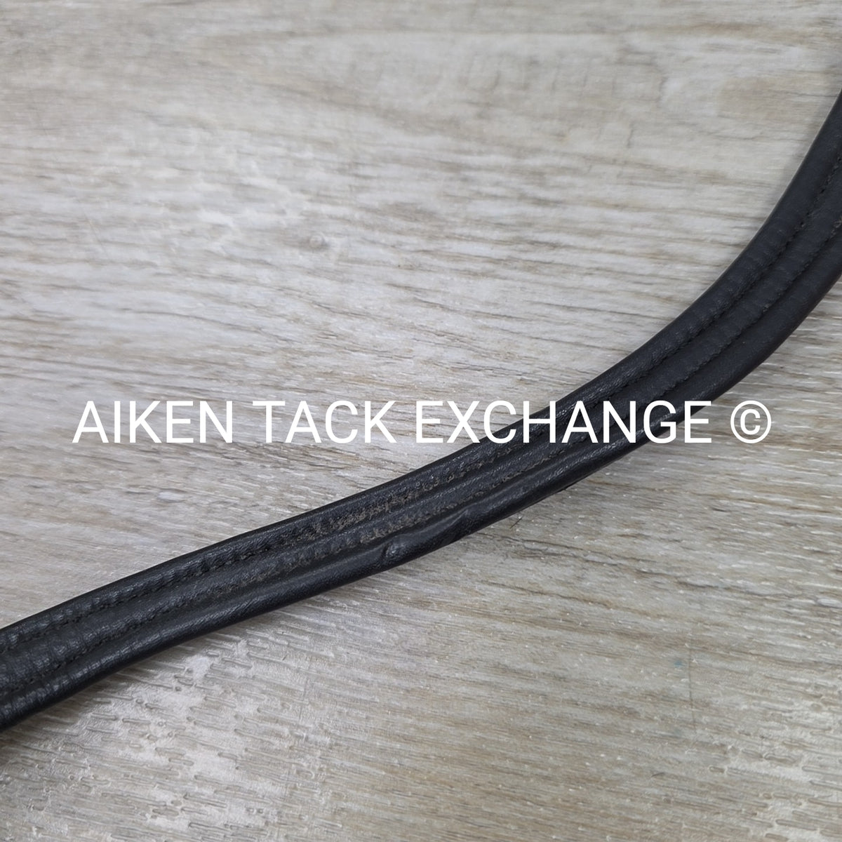 Padded Curved Browband, Black, Size Cob