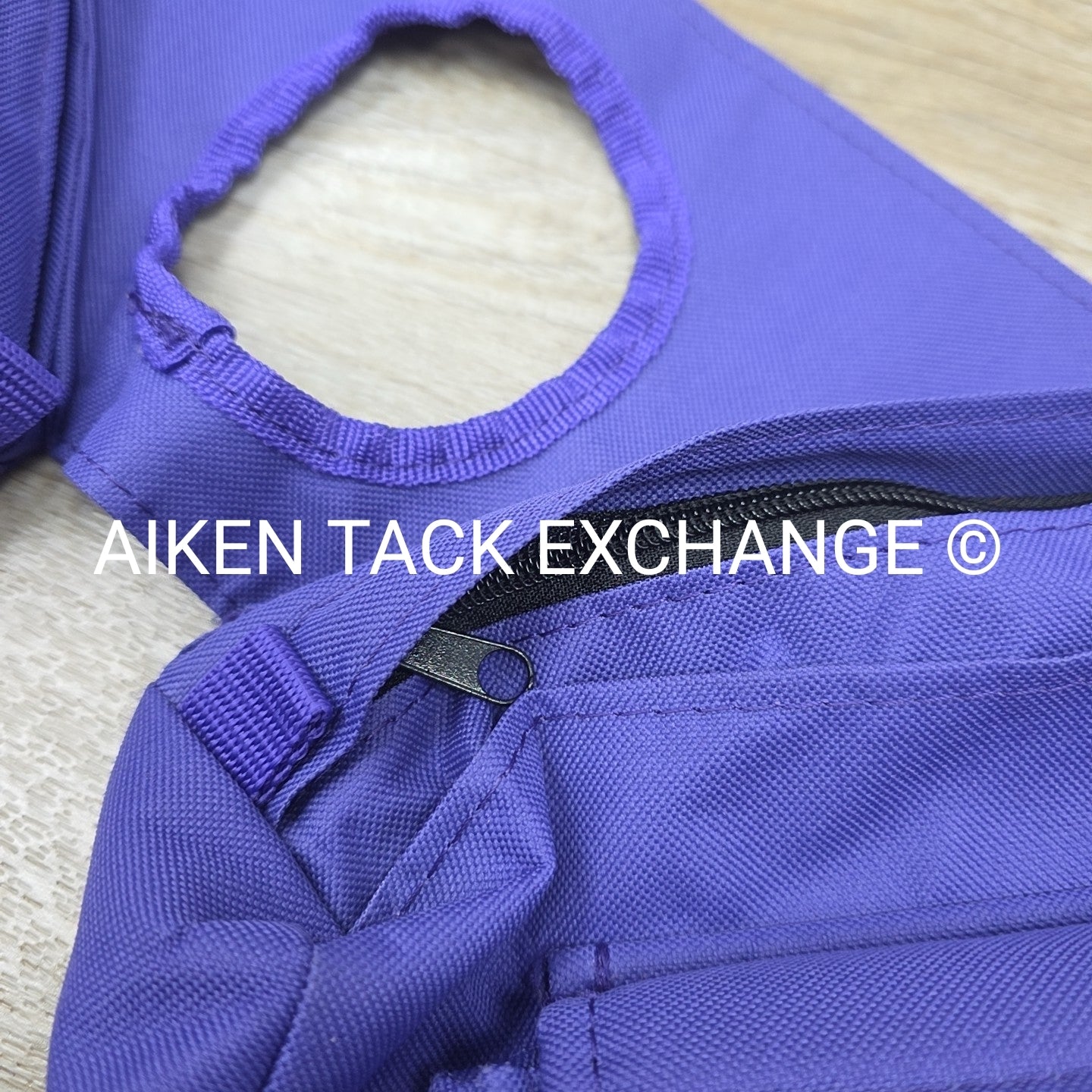 Nylon Multi-Pocket Saddle Bag for Horn, Purple