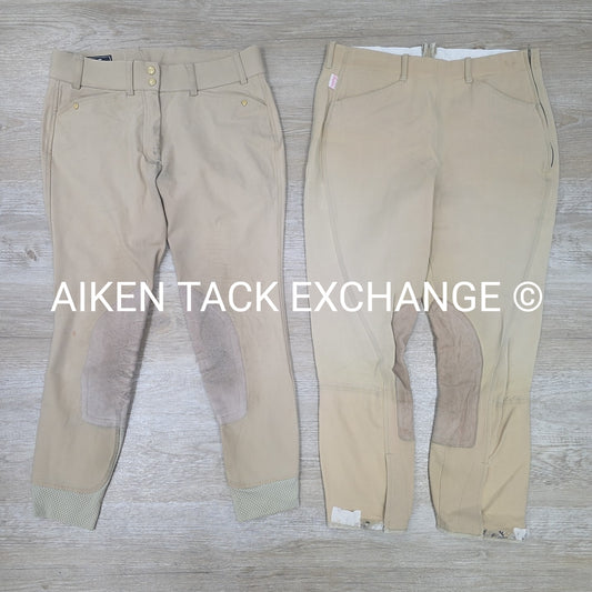 BARGAIN BUNDLE: Ariat & Tailored Sportsman Knee Patch Breeches, Size 28