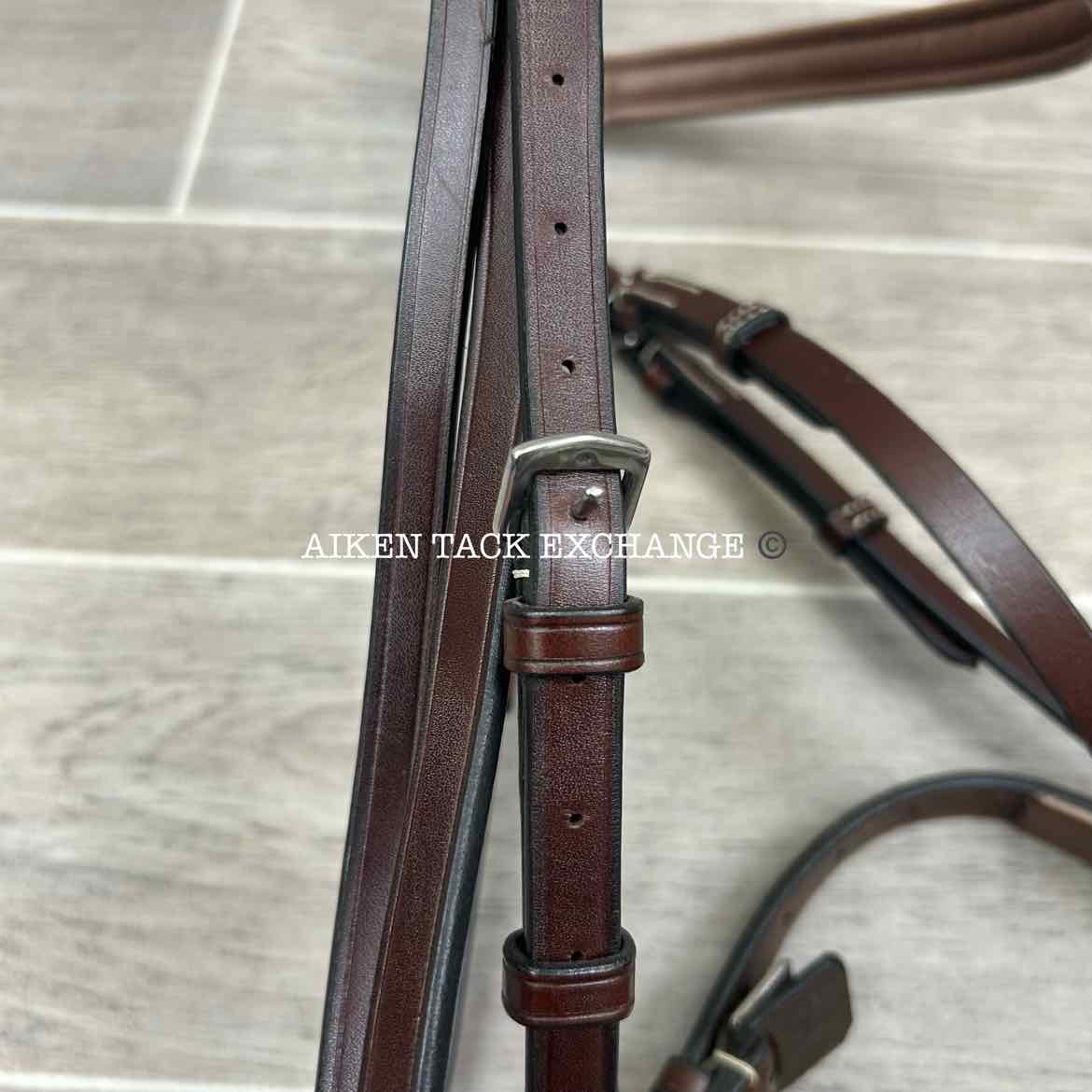 KL Select KL Italia Venezia Hunter Bridle with Reins, Brown, Size Full