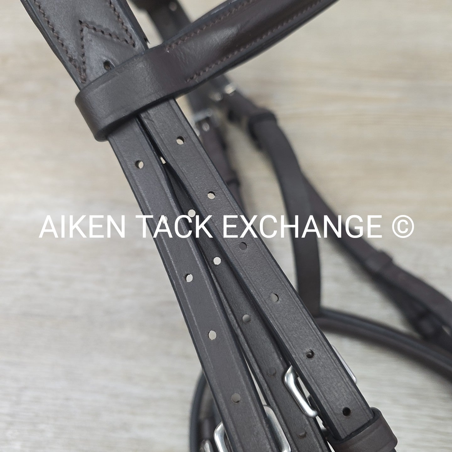 HDR Advantage Mono Crown Padded Bridle with Reins, Havana, Size Cob