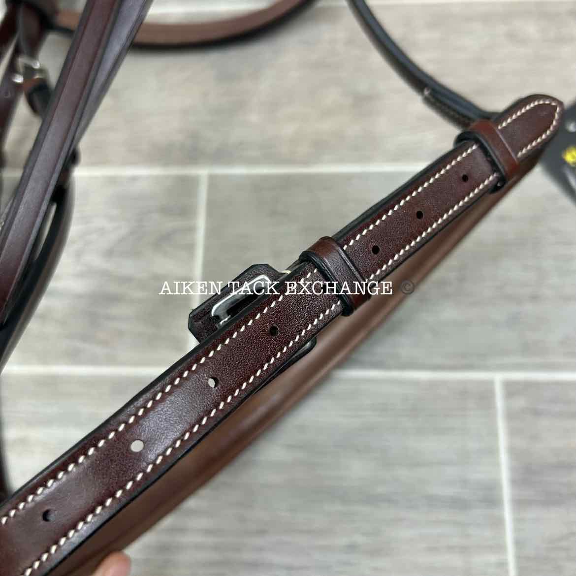 KL Select KL Italia Venezia Hunter Bridle with Reins, Brown, Size Full
