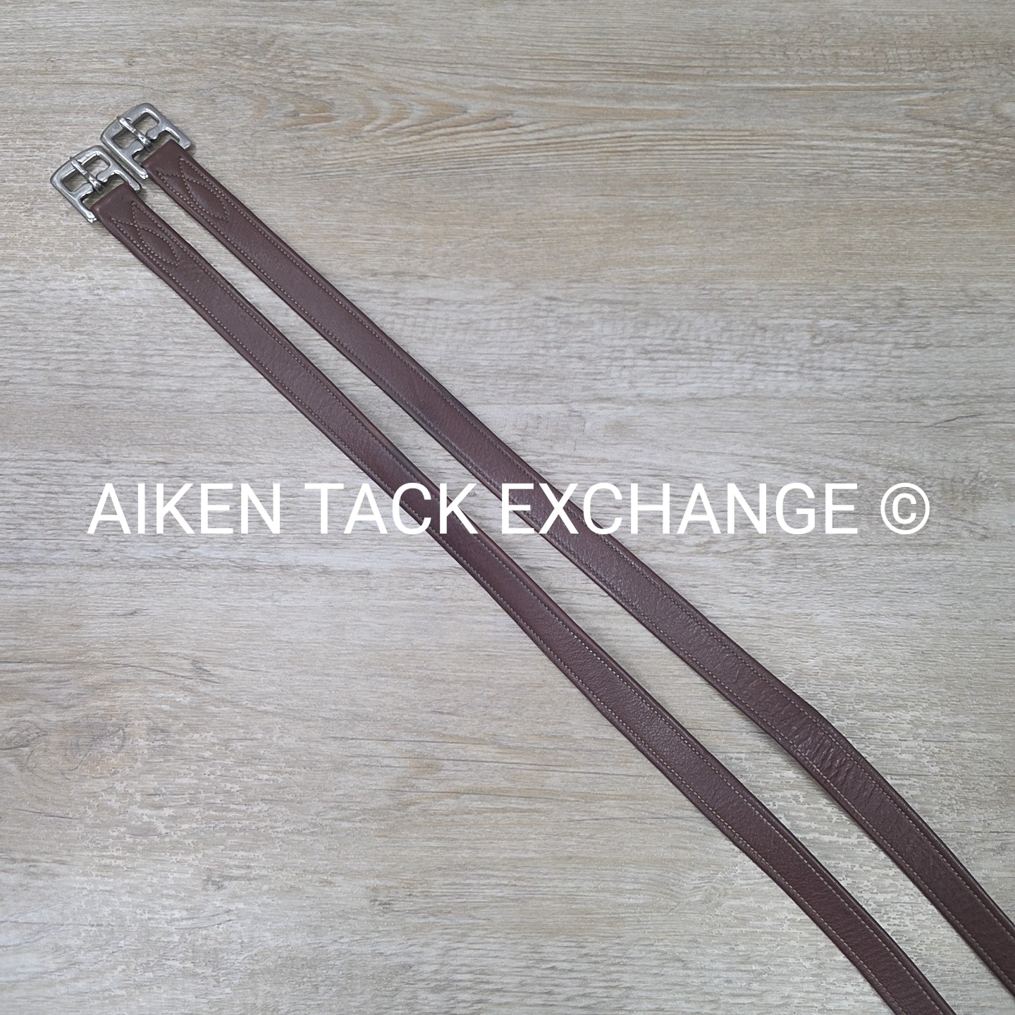 ExionPro Stirrup Leathers, Brown, 54"