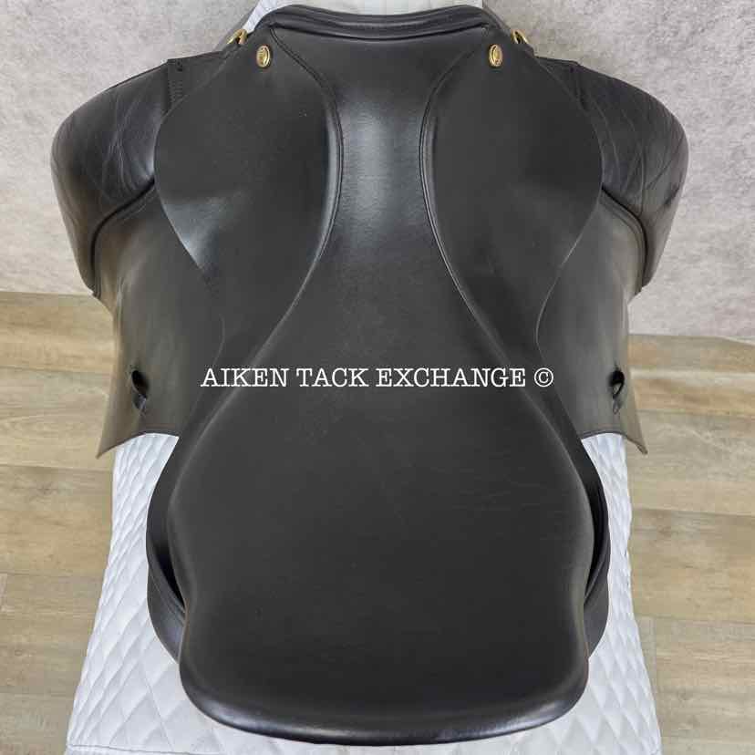 Anky Dressage Saddle, 18" Seat, Wide Tree, Wool Flocked Panels