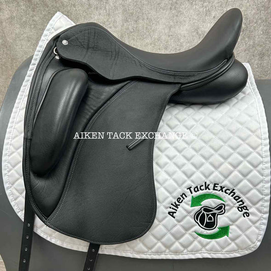 2023 Custom Saddlery Wolfgang Gemini R Monoflap Dressage Saddle, 18" Seat, Adjustable Tree, Wool Flocked Panels