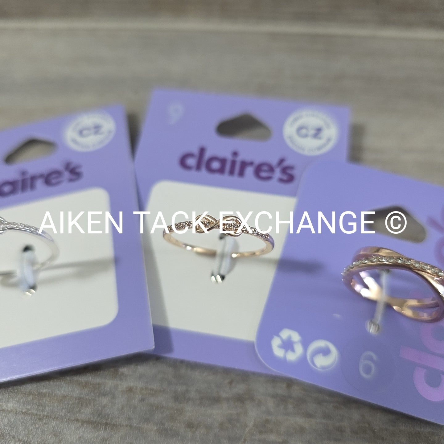 Claire's Rings (3) - Size 9