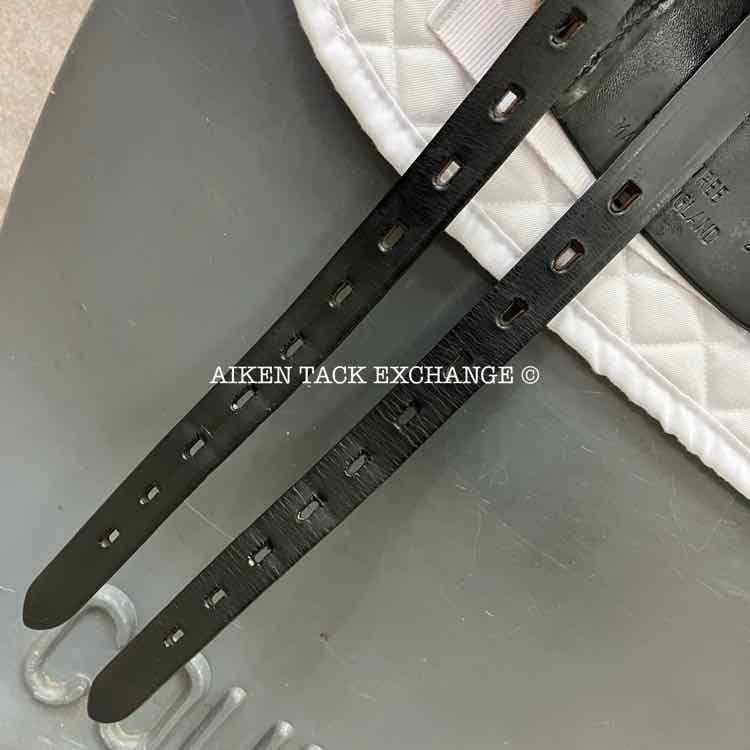 **SOLD** 2017 Black Country Dante Dressage Saddle, 17.5" Seat, Short Flap, Medium Wide Tree, Wool Flocked Serge Panels