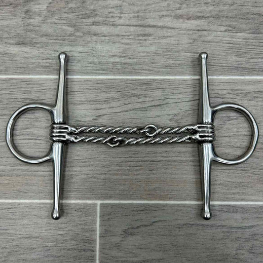 Full Cheek Double Twisted Wire Bit 5"
