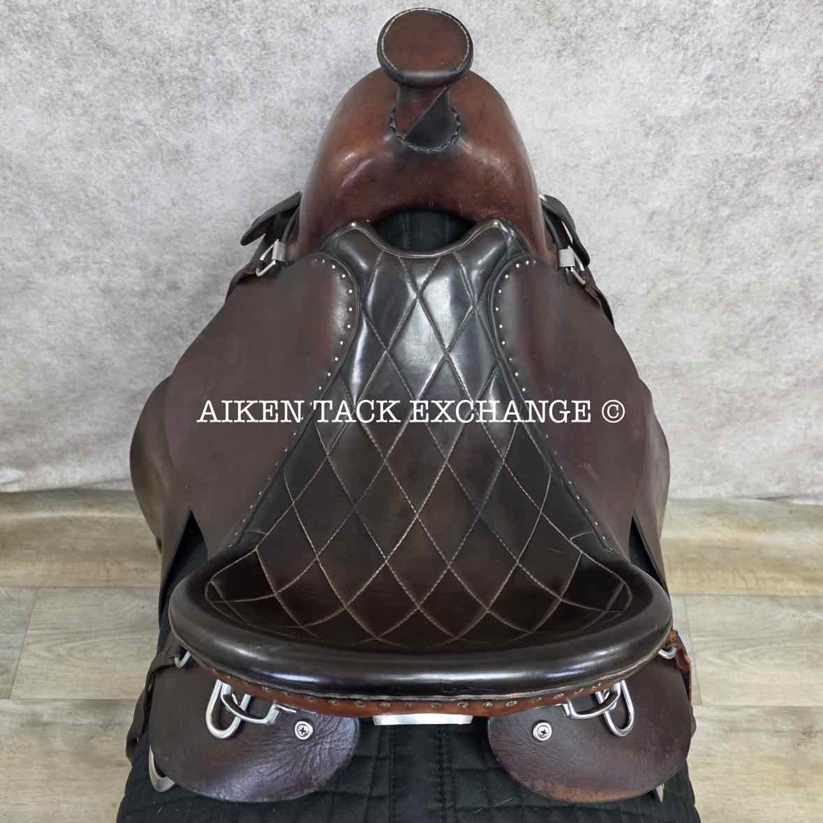 Steele Classic Trail Western Saddle, 16.5" Seat, Wide Tree - Full QH Bars