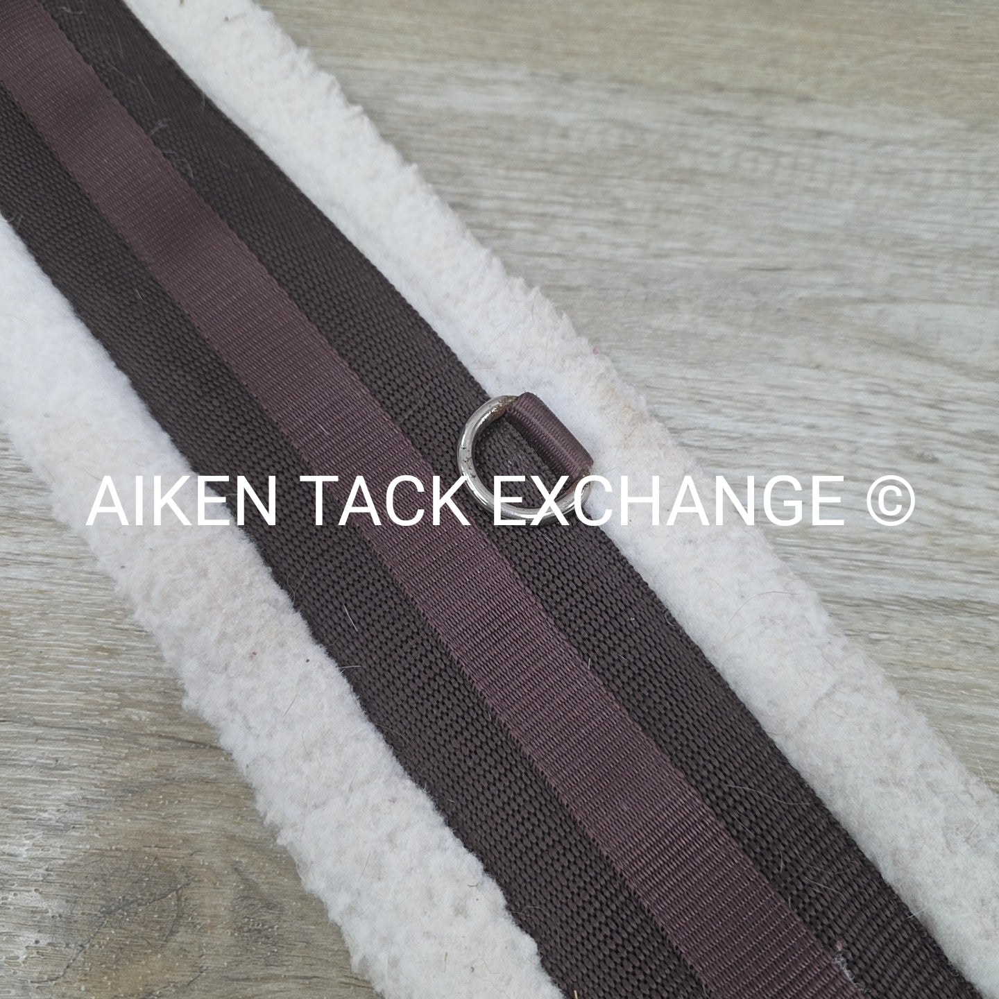 HFP Fleece Girth with Double End Elastic, Brown, 46"