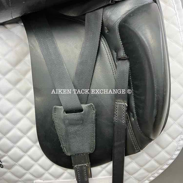 **SOLD** 2008 Prestige Optimax Dressage Saddle, 17" Seat, 34 Tree - Medium Wide, Wool Flocked Panels