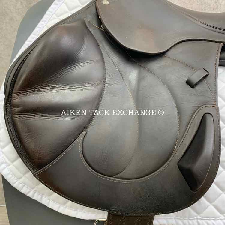 **SOLD** 2008 Antares Comfort Monoflap Jump Saddle, 18" Seat, 3AA Flap, Medium Wide Tree, Foam Panels, Buffalo Leather