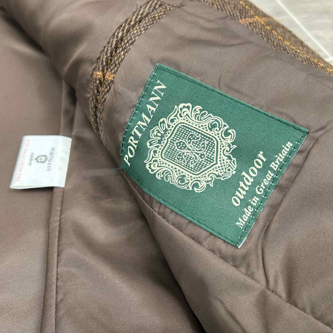 Portmann Outdoor Tweed Jacket, Size EU 34