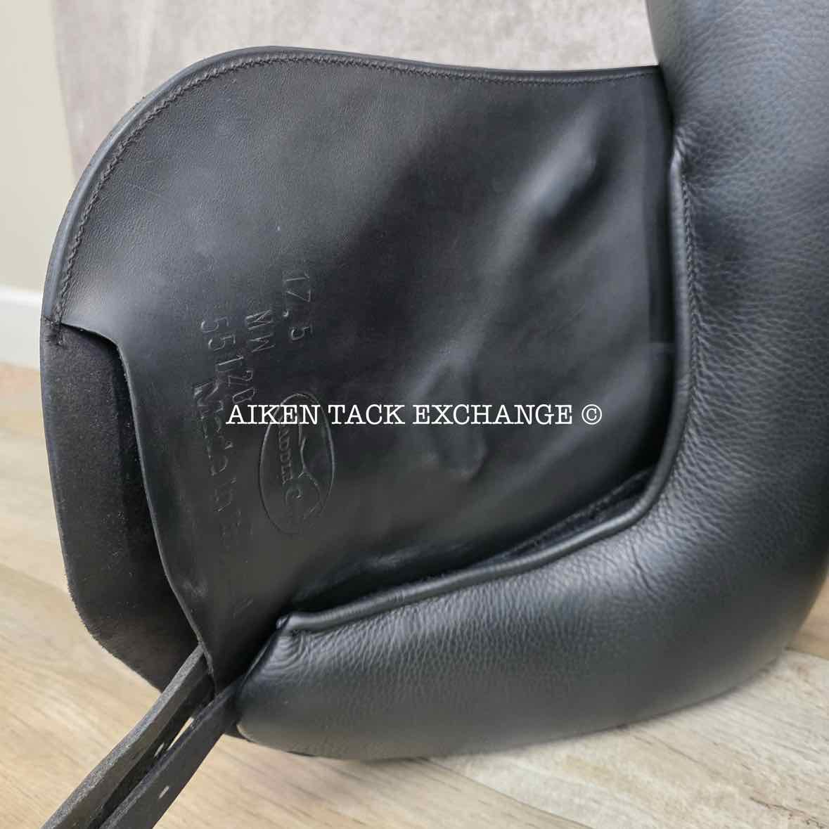 Saddle Guy by Mike Scott Monoflap Dressage Saddle, 17.5" Seat, Short Flap, MW/W Tree, Wool Flocked Panels