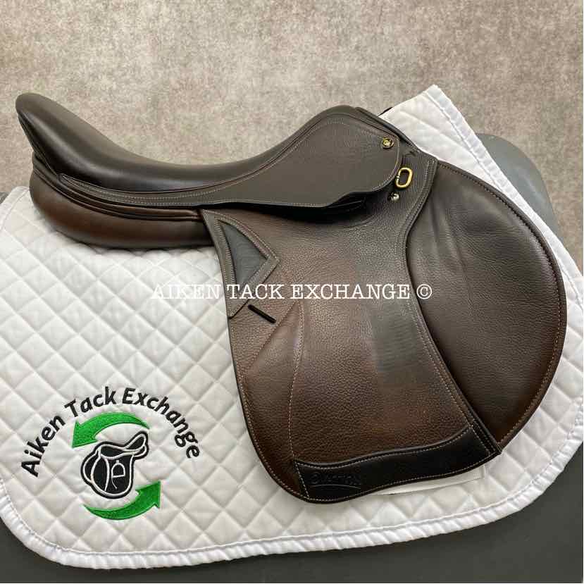 2013 Ovation San Diego Close Contact Jump Saddle, 17.5" Seat, Adjustable Tree - XCH Changeable Gullet, Foam Panels